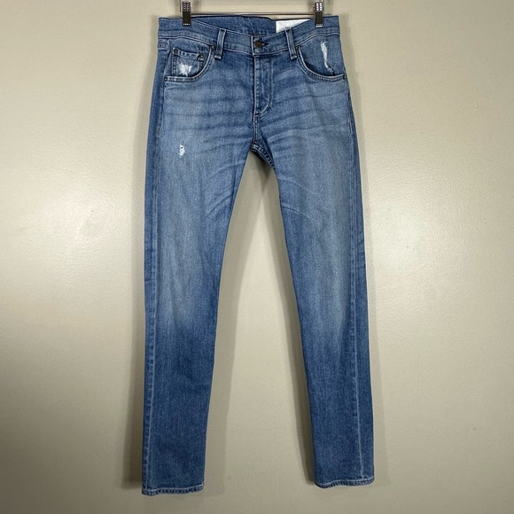 Rag & Bone Distressed Fit 2 Standard Issue Jeans - Picture 1 of 8